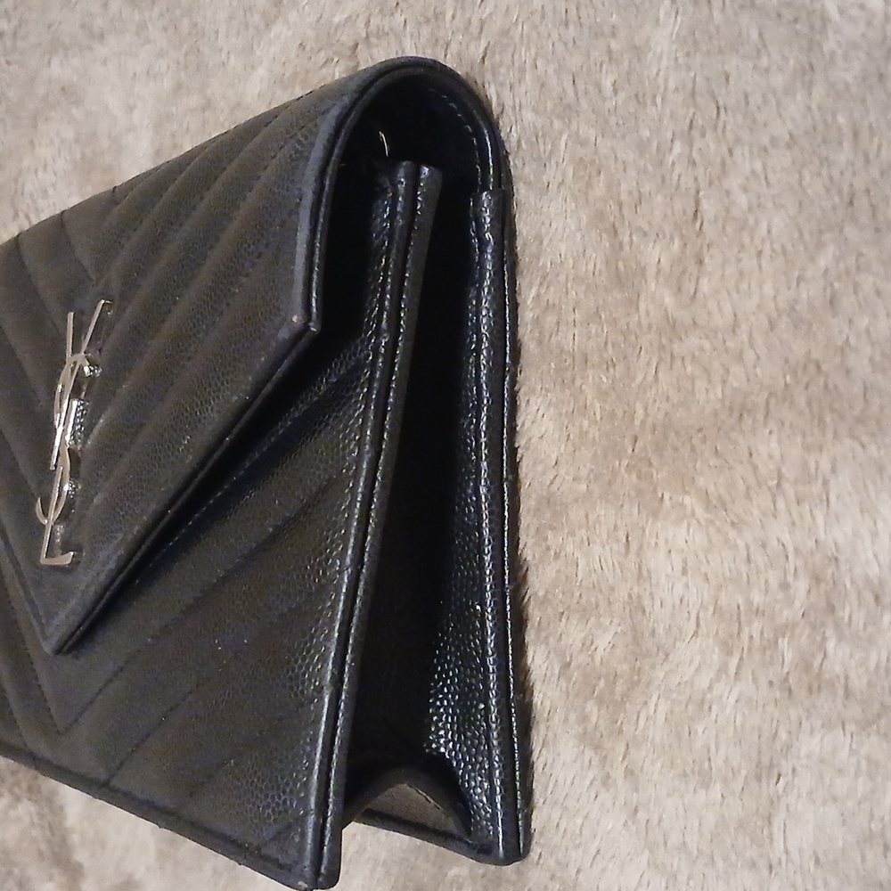 💯% Authentic YSL Envelope Wallet (no chain) - Picture 9 of 17